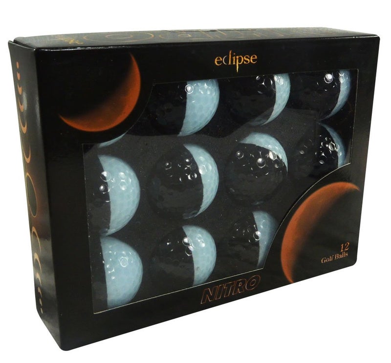 Nitro Eclipse Golf Balls, White/Black 12 Pack - Image 3